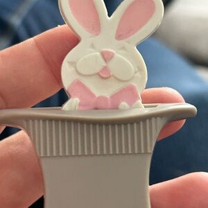 4/$100 Cute Bunny mobile plastic 1970 brooch